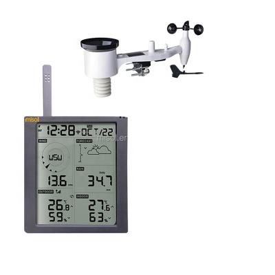 China 24 hours temperature measurement Misol 4 sets WN1900 to connect WiFi data uploading to web wunderground weather station weathercloud smart weather station for sale