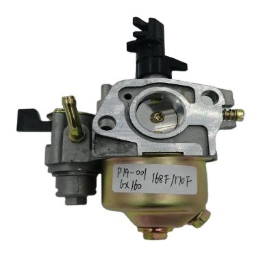 China favorable price customized generator carburetor 168F /170F water pump / micro tiller carburetor P19-001 for sale