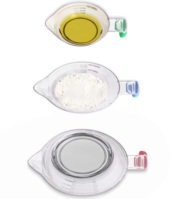 China Sustainable Plastic Measuring Tools Stackable Measuring Cups for sale