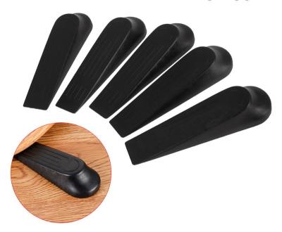 China Modern Plastic Black Anti-Slip Stopper Door Stopper Door Buffer Door Wedge for sale