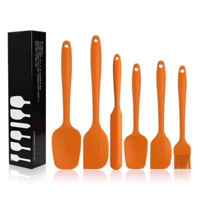 China Disposable Silicone Baking Spatulas Heat Resistant Stainless Baking and Mixing for Cake Cream Pastry Butter for sale