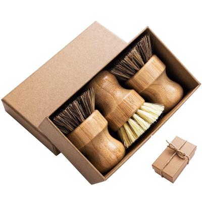 China Eco-friendly Universal Bamboo Wooden Handle Kitchen Cleaning Brush Grooming Brush Massage Comb for sale