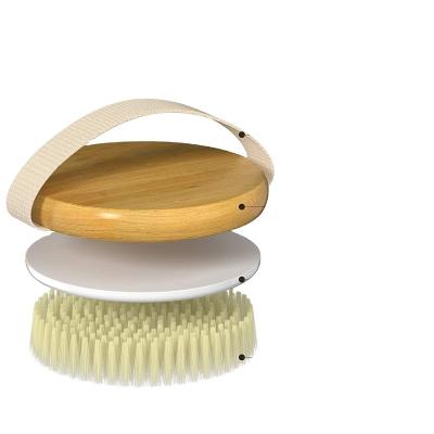 China High Quality Body Log Body Shower Massage Brush Body Bath Brush Boar Bristle for sale