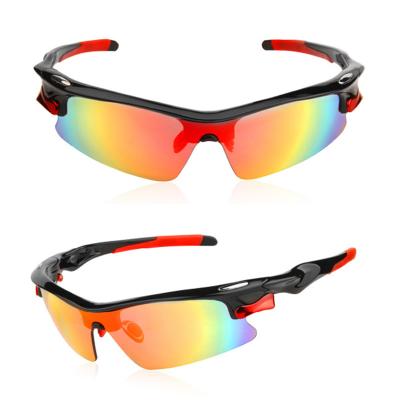 China Fashionable High Quality PC Tr90 Interchangeable Men's Anti Scratch 2021 Sports Sunglasses Glasses Cycling Lenses for sale