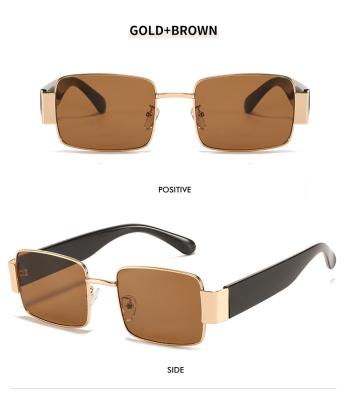 China Fashion Sunglasses 2021 Classic Trend Hip Hop Brands Sunglasses Famous Fashion Small Unisex Eyeglasses For Street for sale