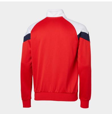 China Breathable Top trending men tracksuits zipper jogging men tracksuit red color tracksuit for sale