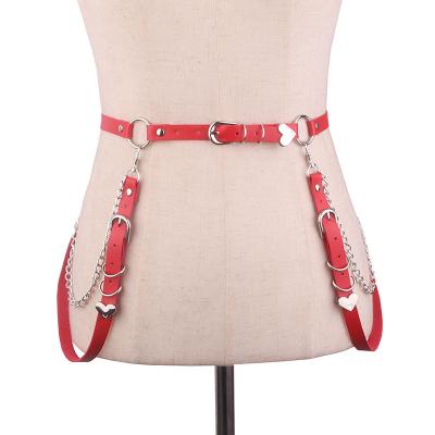 China Ace IMAGE Nightclub Party Sexy PU Leather Designer Belts Fashion Accessories for sale