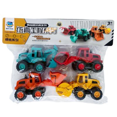 China Toy Rescue Toy Tow Engineering Vehicle City Rubbing Service, Tractor Construction Truck Set For Kids Rubbing Toy Car for sale