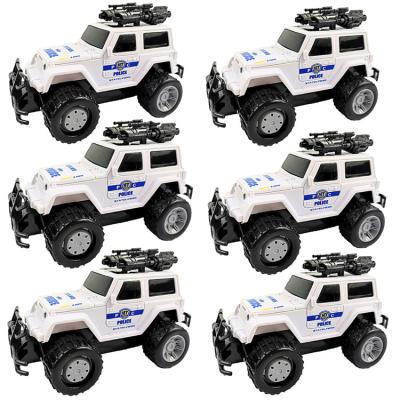 China Friction Scale Inertia Friction Vehicle Operated Toy Car Child Policeman Toy Car With Light And Sound for sale