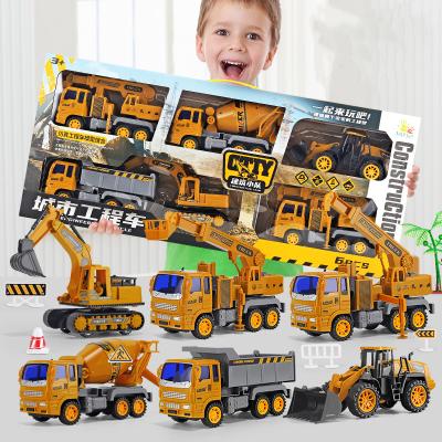 China Toy Hot Sale 1:64 Alloy Engineering Diecast Vehicle Set Series Children's Car Decoration Sliding Car Model, Diecasting Car Toy for sale