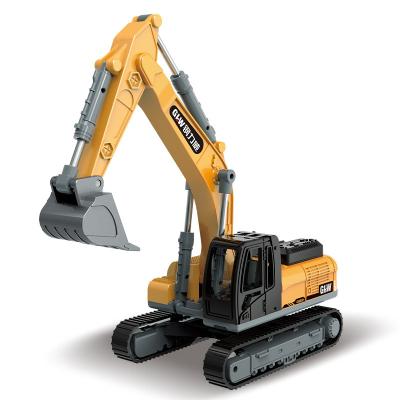 China Toy Children Alloy Crane Diecast Pull Back Car Toys Metal Construction Forklift Diecast Toy Truck for sale