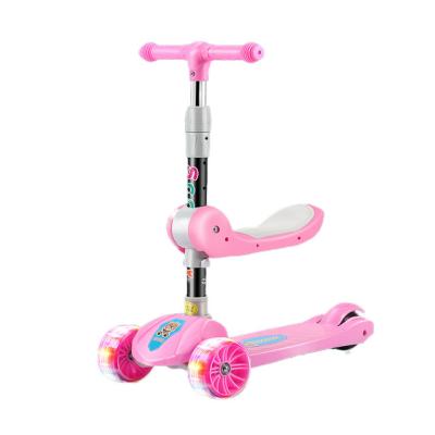 China Wholesale Kid 3 In 1 Multi Functional Led Scooter Lights 3 Wheel Kids Scooter Lovely For Kids for sale