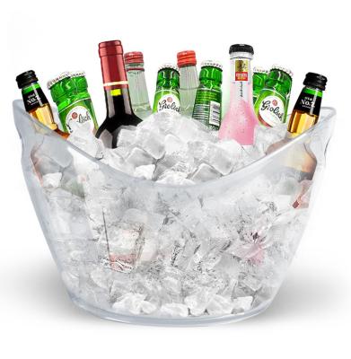 China Minimalist Factory stock hot sales 12L Large Ice buckets plastic wine ice storage champagne ice bucket for sale