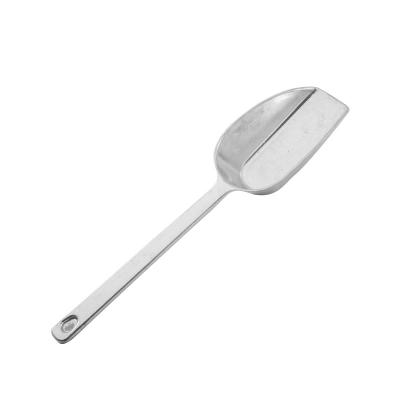 China Sustainable Aluminum die casting ice scoop kitchen bar accessories tools aluminum alloy metal stainless ice bucket scoop for sale