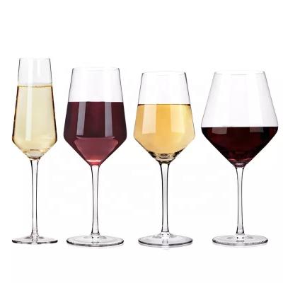 China Wine glasses Hand Blown Red Wine Glasses Clear Large Wine Glasses Premium Crystal Wedding Christmas Champagne Flutes water glass Customized for sale