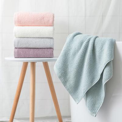 China Sample Factory Sustainable Towel High Quality Pure Cotton Comfortable Luxury Breathe Free Towel Soft Wool Cheap Bath Towel for sale