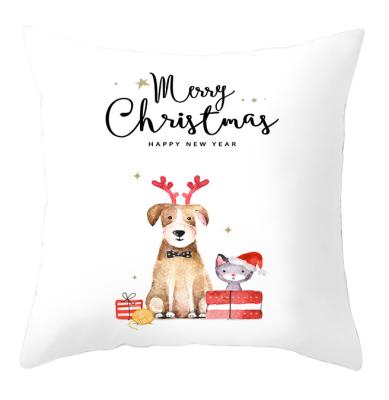 China New Anti-Static Christmas Cartoon Dog Pillow Softly Cushions Modern Home Luxury Pillow Case Sofa Quality Cushion Cover Pillow for sale