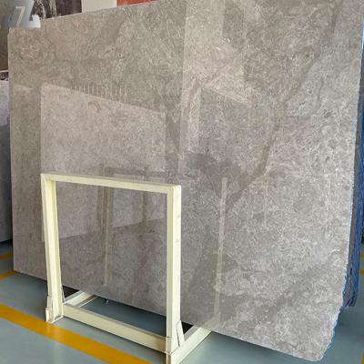 China Ultraman Large Modern Gray Marble Natural Stone Slab Tiles Floor Wall Stairs Step Dining Table White Marble Tile for sale