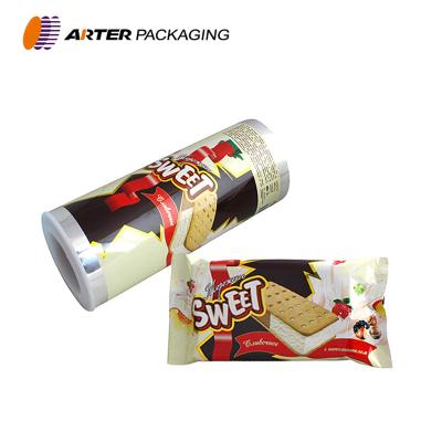 China Custom Printing Cookie Plastic Lamination Packaging Packaging Moisture Proof Wrapping Pouch Pouch Roll Film for sale