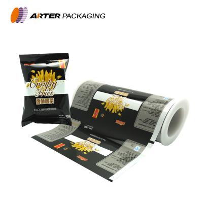 China Gravure Printing Potato Chips Moisture Proof Packaging Metallized Rollstock Film for sale