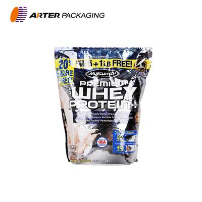 China Custom Printing Moisture Proof Zip Lock Laminated Plastic Bag For Whey Protein for sale