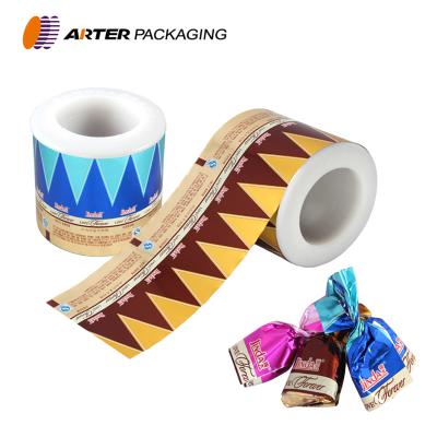 China Moisture Proof Metallized PET Candy Packaging Twist Film for sale