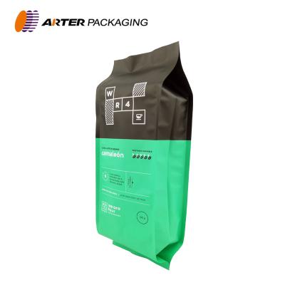 China Barrier Custom Printed Aluminum Foil Plastic Flexible Ground Coffee Bean Laminated Packaging Pouch Food Packing Bag For Coffee for sale