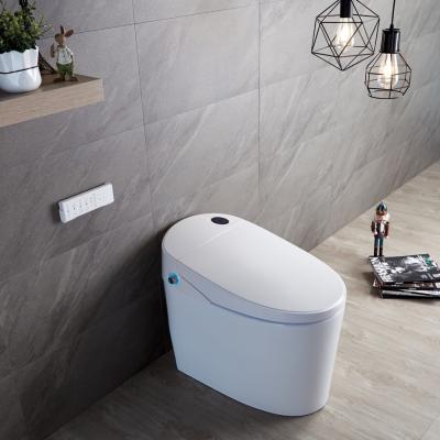 China Experience Ultimate Comfort with Modern Design Eco Smart Automatic Intelligent Toilet Heated Seat and Warm Air Dryer for sale