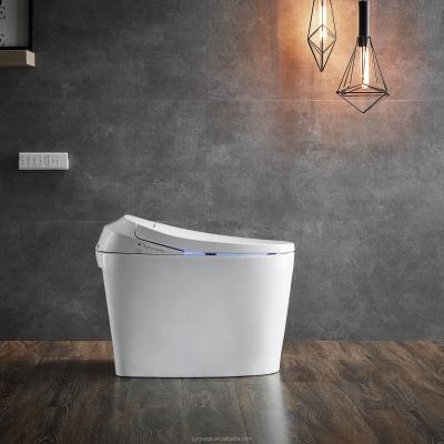 China Ein-Piece-Toilette mit automatischem Spülen Warmes Wasser und Trockener Rückenmodus Eco Smart Automatische intelligente Toilette All-in-One Toilette OEM zu verkaufen