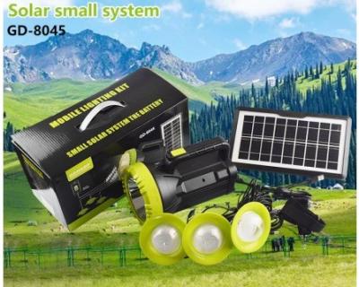 China Portable Solar Home Energy System with LED Solar System Black Mono Silicon Complete Set for sale