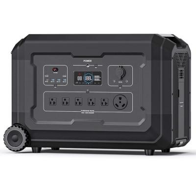 China AC Adapter Draagbare 5000w Solar System Power Station Met Zonnepaneel Batterij Voor Kamperen Te koop