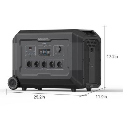 China ABS-PC-materiaal 3600W zonne-energiegenerator voor buitenkamperen en noodstroomvoorziening Te koop