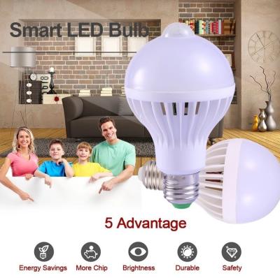 China Smart LED Bulb with Automatic Induction Motion Sensor and High Luminous Efficacy 100lm/w for sale