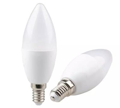 China Manufacturers E14 Led Candle Bulb E26 B22 E27 Smd A19 Led Spotlight Candle Light Bulb for sale