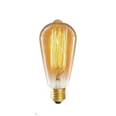 China Long Lifetime 6W Dimmable Led Filament Bulb in Amber Warm Yellow Light for E26 Base for sale