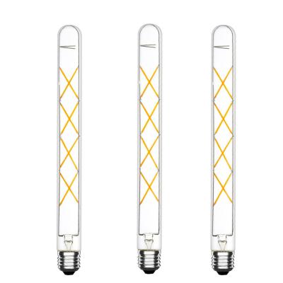 China Lamp Body Material GLASS CRI Ra 80-90 Led Bulb Light T33 8W E26 E27 Filament Bulb for sale