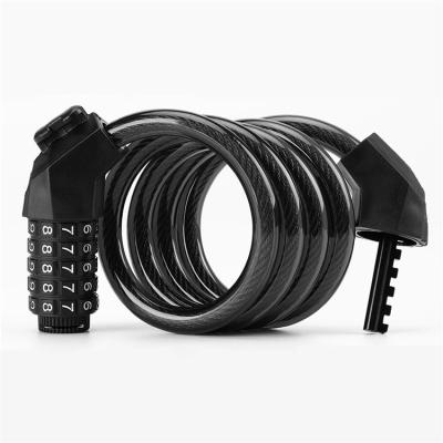 China High Safety Steel Wire And PVC Material Lock Suitable For Mountain Bikes And City Bikes for sale