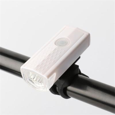 China Rechargeable USB Wholesale Night Riding Equipment Accessories LED Warning MTB Bicycle Handlebar Bike Headlight for sale