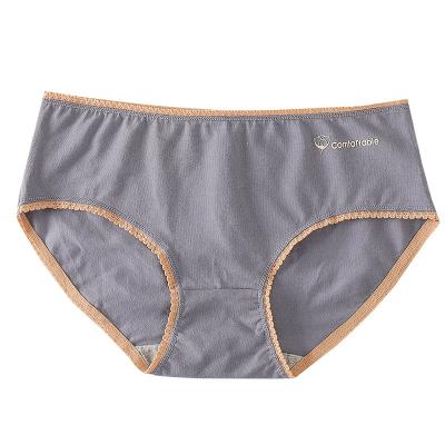 China New Antibacterial Cotton Graphene Panties Mid Waist Cotton Damp-Riding Underwear Breathable Plus Size Ladies Tops for sale