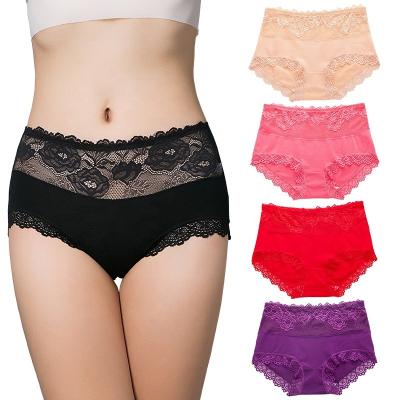 China Wholesale High Quality Antibacterial Ladies Print Comfortable Underwear Lace Women Maid Panties Cotton Cute Briefs for sale