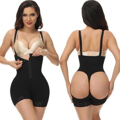 China Factory Wholesale Breathable High Waist Shaper Postpartum Pants Shorts Faja Open Butt Lifter Belly Belt Waist Trainer Shapewear for sale