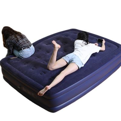 China Foldable High Quality Queen Size Inflatable Air Bed For Kids Inflatable Air Mattress With Pump for sale