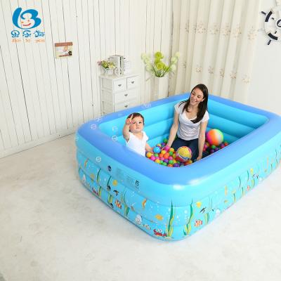 China Hot Selling Outdoor PVC Swimming Pool PVC Floor Mat Portable Adult Size Inflatable Swimming Pool for sale