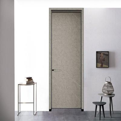 China 2022 Commerical European Style Cheap Interior Room Door Modern Design Price WPC Waterproof Wooden Doors With Frames for sale