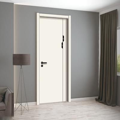 China Hot Sale Modern Waterproof WPC Interior Room Wooden Door Designs Bathroom Bedroom Wooden Door for sale