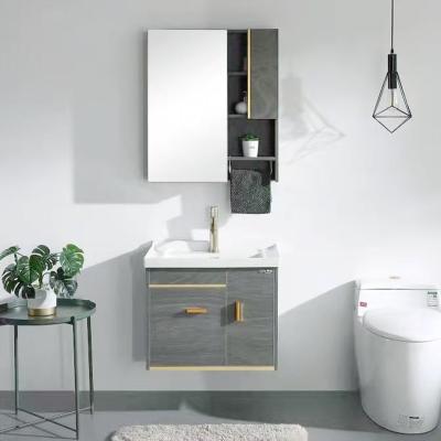 China Small Modern European Style Bathroom Cabinet OEM Wall Mounted Bathroom Cabinet for sale