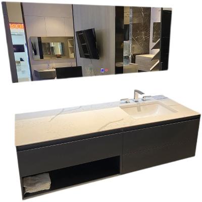 China Hot Sale Bathroom Cabinets Luxury Bathroom Eco-friendly Led Mirror Cabinet OEM Bathroom Cabinet Wood Mirror for sale