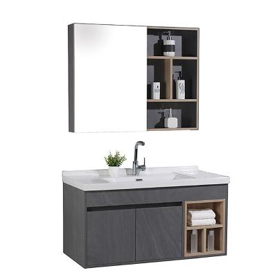 China Hot Sale Eco-friendly Water Resistant Bathroom Cabinet Luxury Wooden Bathroom Cabinet Mirror for sale