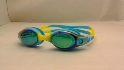 China Anti UV Lens Mirrored Prescription Glasses , Colorful  Brand Racing Swimming Goggles for sale