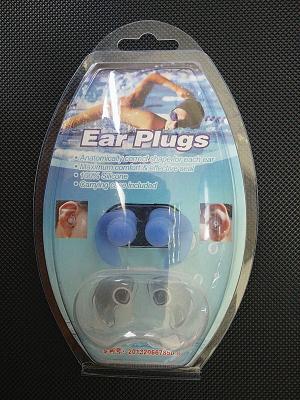 China Travel Rubber Silicon Ear Plugs With Box , Waterproof Earplugs For Swimming for sale